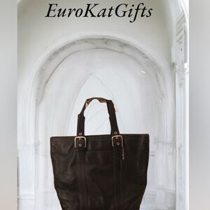 Coach Black Medium Tote Bag